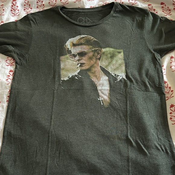 Chaser David Bowie Tee - Dark Green - Picture 1 of 3